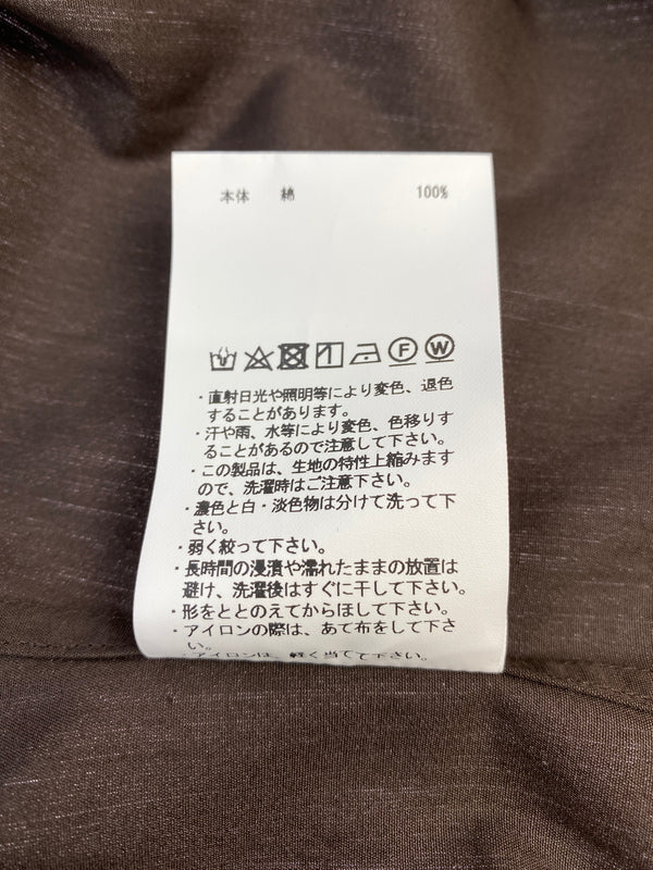 【中古品】【メンズ】 MAISON SPECIAL メゾンスペシャル × THOMAS MASON トーマスメイソン 11232311210 PRIME-OVER SHIRT プライムオーバーシャツ 140-260725-zi-04-min カラー：ブラウン 万代Net店