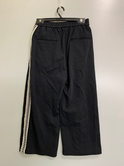 【中古品】【メンズ】 MAISON SPECIAL メゾンスペシャル CROCHET SIDE LINE PRIME-WIDE EASY PANTS 1123461308 クロシェサイドライン プライムワイド イージーパンツ ボトムス トラックパンツ 151-251027-kk-44-min サイズ：1 カラー：ブラック 万代Net店
