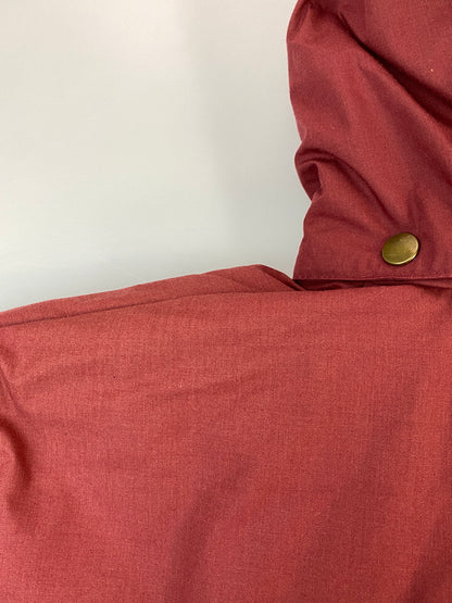 【中古品】【メンズ】 USED フード付き DOWN JACKET ダウンジャケット アウター 上着 146-260804-hu-15-min サイズ：L カラー：ワインレッド系 万代Net店