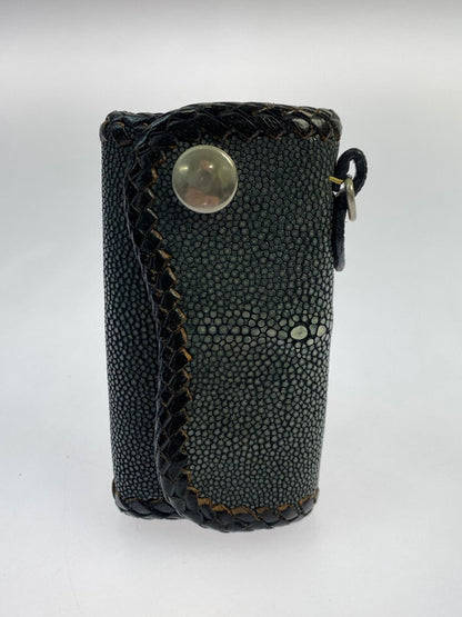 【中古品】【メンズ】 SAAD サード A&G スティングレイレザー キーケース 201-251026-ks-41-min カラー：グレー系 万代Net店