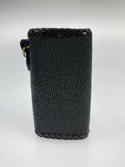 【中古品】【メンズ】 SAAD サード A&G スティングレイレザー キーケース 201-251026-ks-41-min カラー：グレー系 万代Net店