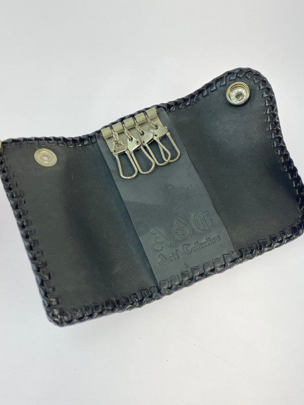 【中古品】【メンズ】 SAAD サード A&G スティングレイレザー キーケース 201-251026-ks-41-min カラー：グレー系 万代Net店