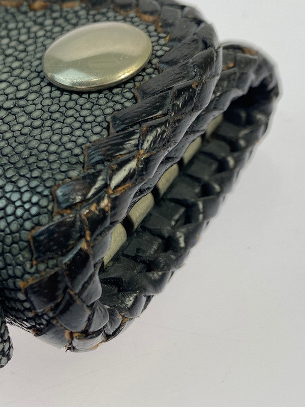 【中古品】【メンズ】 SAAD サード A&G スティングレイレザー キーケース 201-251026-ks-41-min カラー：グレー系 万代Net店