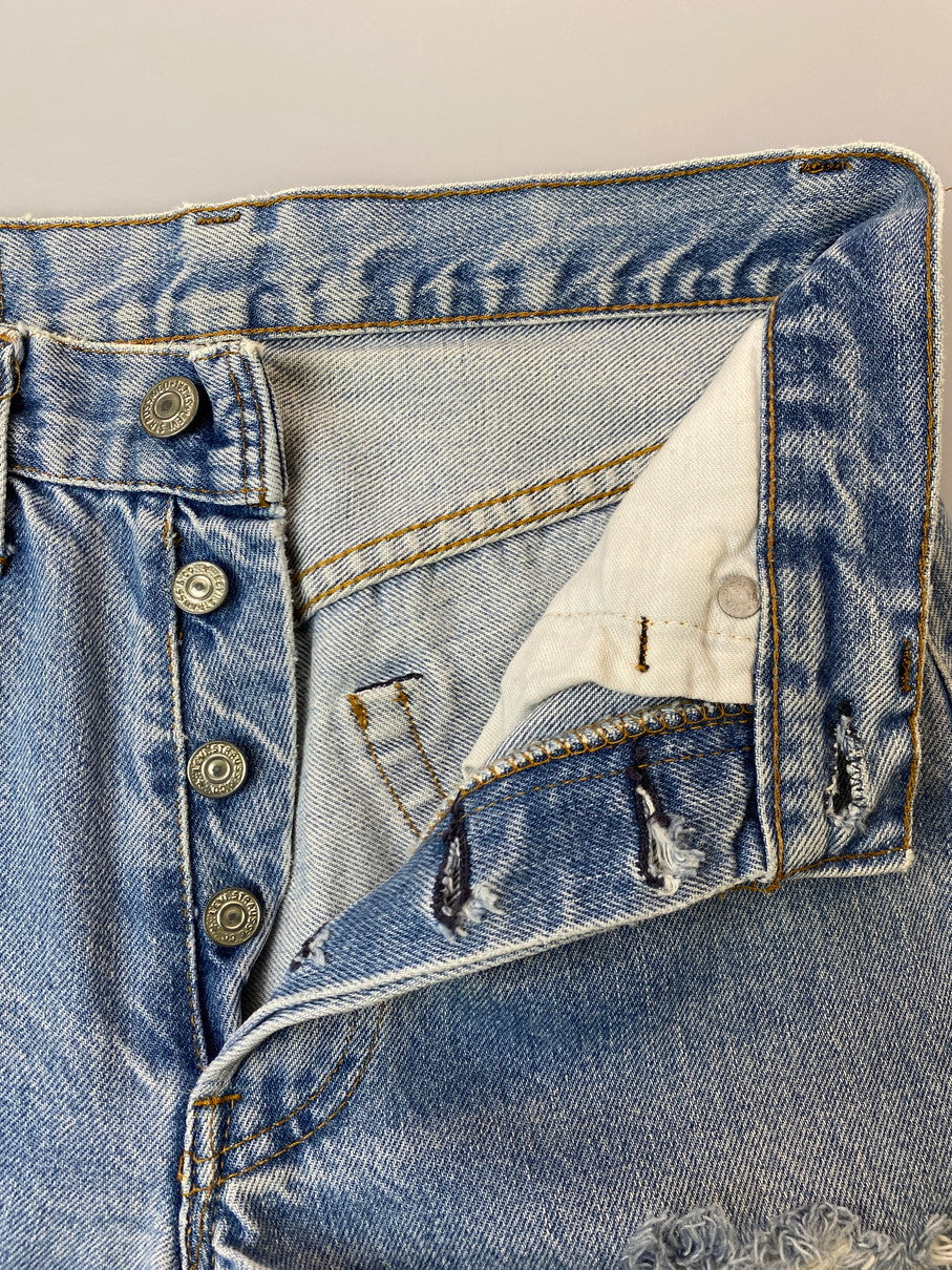 【現状渡し品】【メンズ】 Levi's リーバイス 70's 501 DENIM PANTS 70年代 デニムパンツ 66後期 ボトムス 157-251022-yn-20-min サイズ：W27 L36 カラー：ライトインディゴ 万代Net店
