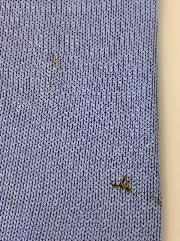 【現状渡し品】【メンズ】 Polo by Ralph Lauren ポロバイラルフローレン 90's LOGO CREW COTTON KNIT 90年代 ロゴ クルー コットンニット トップス 146-251027-kk-45-min サイズ：XL カラー：ライトブルー 万代Net店