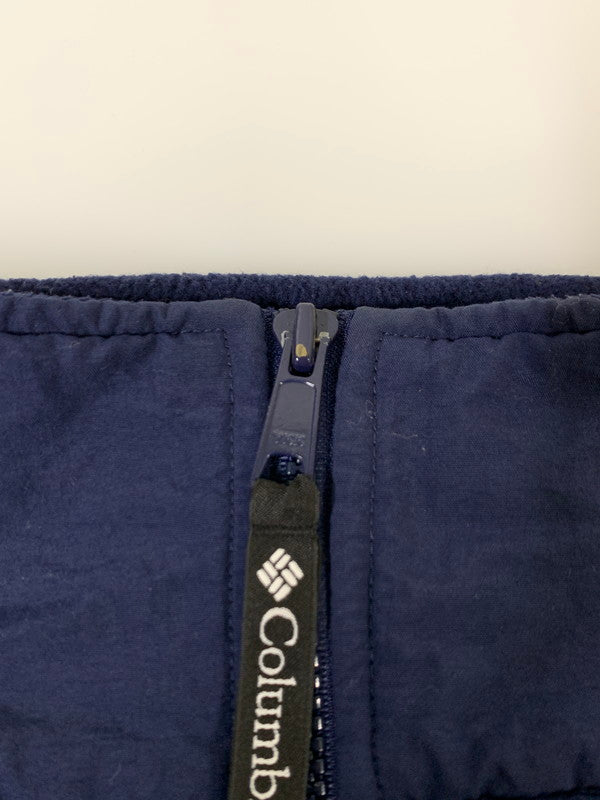 【中古品】【メンズ】 Columbia コロンビア 90's FLEECE FULL ZIP JACKET 90年代 フリース フルジップジャケット ライトアウター 144-251027-kk-35-min サイズ：M カラー：ネイビー 万代Net店