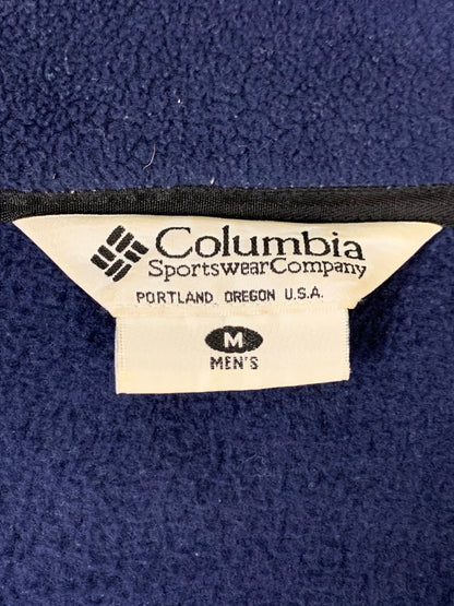 【中古品】【メンズ】 Columbia コロンビア 90's FLEECE FULL ZIP JACKET 90年代 フリース フルジップジャケット ライトアウター 144-251027-kk-35-min サイズ：M カラー：ネイビー 万代Net店