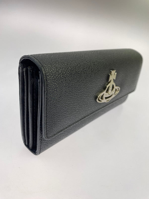 【中古美品】【メンズ/レディース】 Vivienne Westwood ヴィヴィアンウエストウッド ANNIE LONG WALLET 長財布 200-251026-ks-40-min カラー：ブラック 万代Net店
