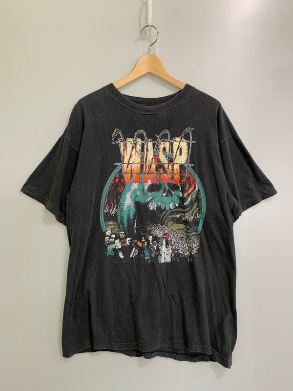 【現状渡し品】【メンズ】 W.A.S.P. ワスプ 80S 89 & HEADLESS EUROPEAN TOUR TEE バンドT メンズ トップス Ｔシャツ 半袖 146-251023-em-07-min カラー：ブラック 万代Net店