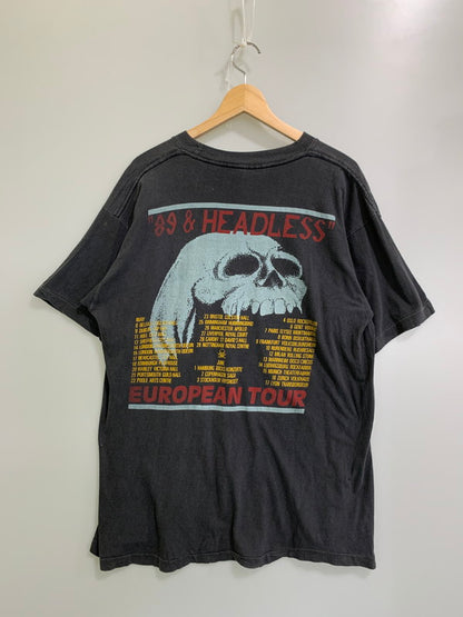 【現状渡し品】【メンズ】 W.A.S.P. ワスプ 80S 89 & HEADLESS EUROPEAN TOUR TEE バンドT メンズ トップス Ｔシャツ 半袖 146-251023-em-07-min カラー：ブラック 万代Net店