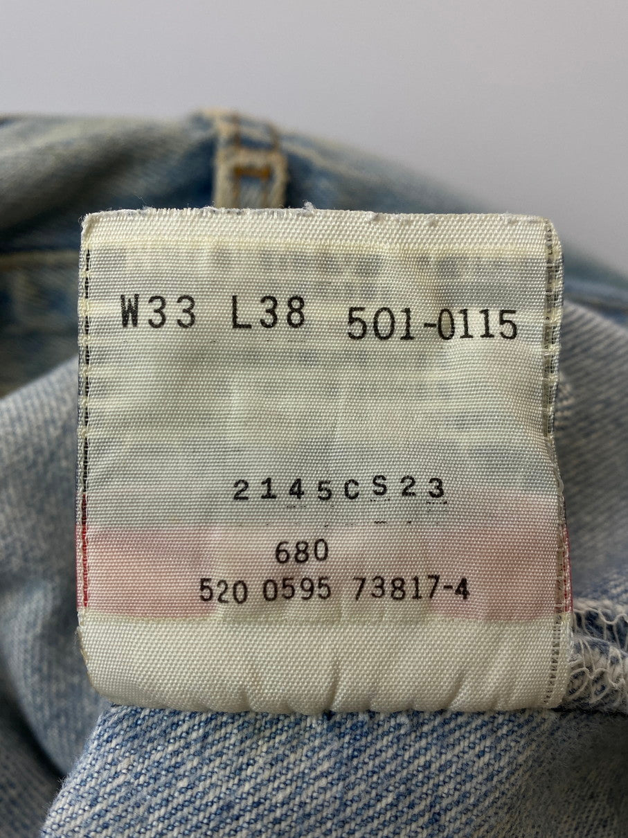 【現状渡し品】【メンズ】 Levi's リーバイス 501-0115 501 DENIM PANT デニムパンツ ボトムス 157-251102-zi-26-min サイズ：W33L38 カラー：インディゴ 万代Net店