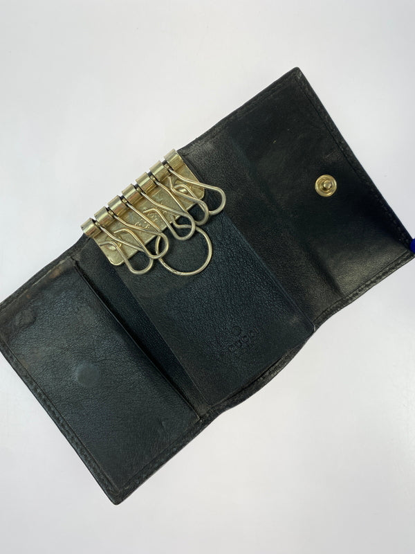 【現状渡し品】【メンズ/レディース】 GUCCI グッチ 6連キーケース 138093 181-260713-KS-15-min カラー：ブラック 万代Net店