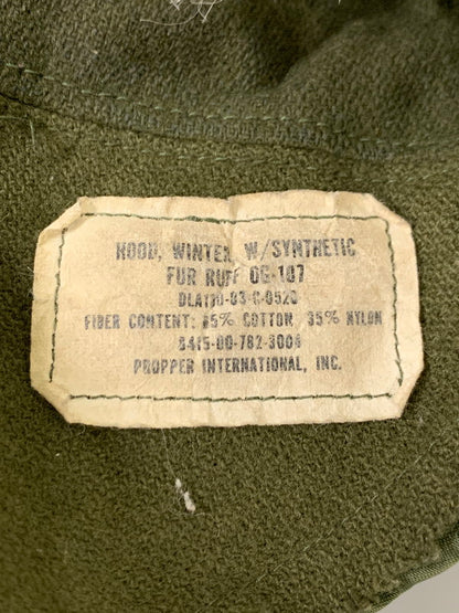 【現状渡し品】【メンズ】 U.S.ARMY アメリカ軍 M-65 FISHTAIL PARKA FULLSET M-65 フィッシュテールパーカー フルセット アウター ミリタリージャケット 146-251027-kk-43-min サイズ：EXTRA SMALL カラー：オリーブ 万代Net店