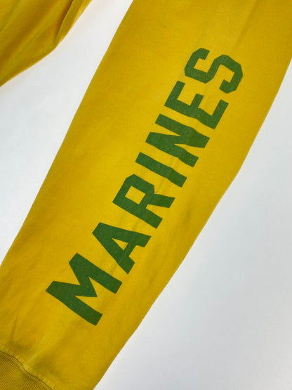 【中古品】【メンズ】 Buzz Rickson's バズリクソンズ UNITED STATES MARINES 長袖Tシャツ トップス 145-251224-jt-14-min サイズ：S カラー：イエロ 万代Net店