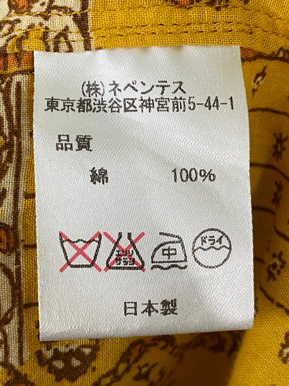 【中古品】【メンズ】 NEEDLES ニードルズ L/S SHIRT 総柄シャツ 長袖シャツ 初期白タグ トップス 140-260609-yn-34-min サイズ：XS カラー：イエロー 万代Net店