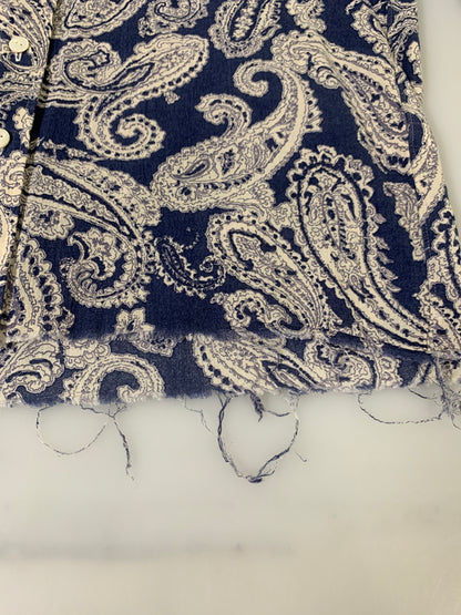 【現状渡し品】【メンズ】 NEEDLES ニードルス 初期白タグ 総柄シャツ NAVY PAISLEY ネイビーペイズリー メンズ長袖 シャツ 140-260704-hu-02-min サイズ：XS カラー：ブルー/ホワイト 万代Net店