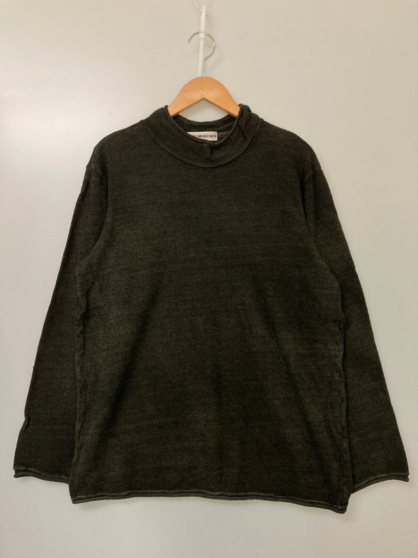 【中古品】【メンズ】 ISSEY MIYAKE イッセイミヤケ ME83JK421 90S 銀タグ WOOL SWEATER BLACK ウールセーター トップス 140-251025-cn-1-min サイズ：L カラー：ブラック 万代Net店