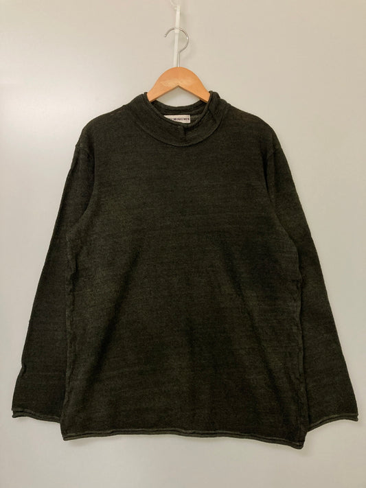 【中古品】【メンズ】 ISSEY MIYAKE イッセイミヤケ ME83JK421 90S 銀タグ WOOL SWEATER BLACK ウールセーター トップス 140-251025-cn-1-min サイズ：L カラー：ブラック 万代Net店