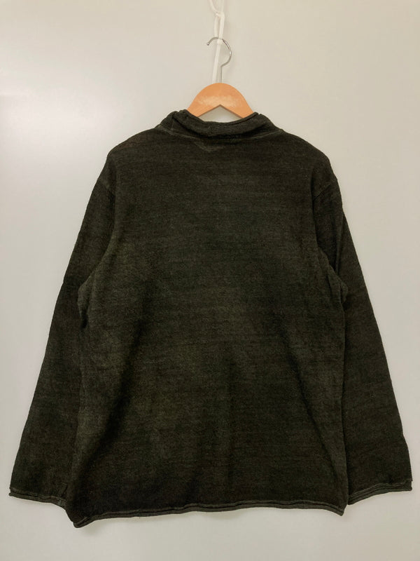 【中古品】【メンズ】 ISSEY MIYAKE イッセイミヤケ ME83JK421 90S 銀タグ WOOL SWEATER BLACK ウールセーター トップス 140-251025-cn-1-min サイズ：L カラー：ブラック 万代Net店