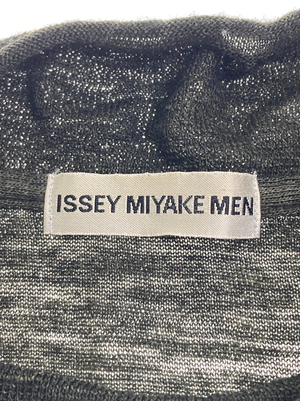 【中古品】【メンズ】 ISSEY MIYAKE イッセイミヤケ ME83JK421 90S 銀タグ WOOL SWEATER BLACK ウールセーター トップス 140-251025-cn-1-min サイズ：L カラー：ブラック 万代Net店