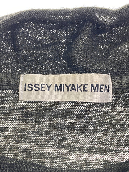 【中古品】【メンズ】 ISSEY MIYAKE イッセイミヤケ ME83JK421 90S 銀タグ WOOL SWEATER BLACK ウールセーター トップス 140-251025-cn-1-min サイズ：L カラー：ブラック 万代Net店