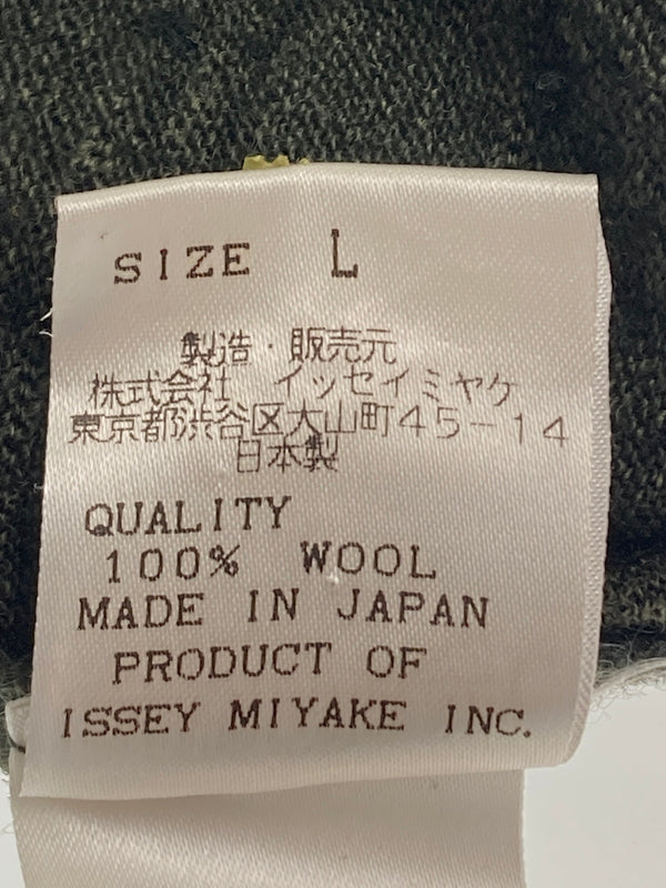 【中古品】【メンズ】 ISSEY MIYAKE イッセイミヤケ ME83JK421 90S 銀タグ WOOL SWEATER BLACK ウールセーター トップス 140-251025-cn-1-min サイズ：L カラー：ブラック 万代Net店