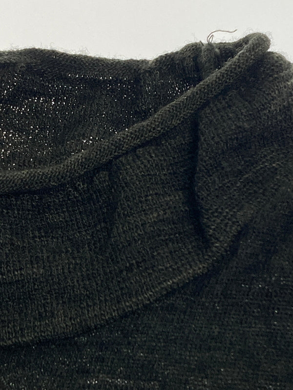 【中古品】【メンズ】 ISSEY MIYAKE イッセイミヤケ ME83JK421 90S 銀タグ WOOL SWEATER BLACK ウールセーター トップス 140-251025-cn-1-min サイズ：L カラー：ブラック 万代Net店