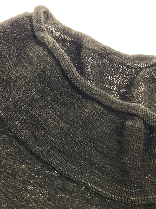 【中古品】【メンズ】 ISSEY MIYAKE イッセイミヤケ ME83JK421 90S 銀タグ WOOL SWEATER BLACK ウールセーター トップス 140-251025-cn-1-min サイズ：L カラー：ブラック 万代Net店