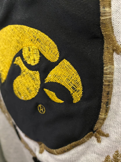 【現状渡し品】【メンズ】 USED ユーズド 90S FRUIT OF THE LOOM IOWA CREW SWEAT SHIRT GRAT フルーツオブザルーム 90年代 アイオワ クルーネック スウェット シャツ グラット メンズ トップス 長袖 146-260717-em-50-min サイズ：XL カラー：ライトグレー 万代Net店