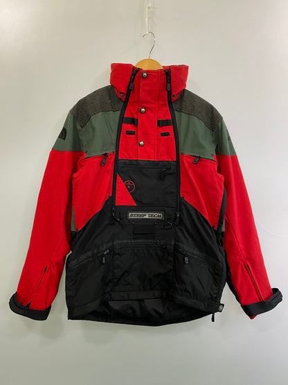 【中古品】【メンズ】 THE NORTH FACE ザ・ノースフェイス 90S STEEPTECH ANORAK JACKET スティープテック アノラックジャケット メンズ アウター アウトドア 防寒 90年代 144-251024-em-59-min サイズ：S カラー：カーキ/レッド/ブラック 万代Net店