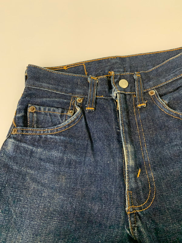 【中古品】【レディース】 Levi's リーバイス 60's DENIM PANTS 302 0117 VINTAGE 60年代 デニムパンツ ボトムス ジーンズ ボタン裏刻印 35 42TALON USA製 赤耳 Sタイプ ヴィンテージ 168-251027-kk-32-min サイズ：25 カラー：インディゴ 万代Net店