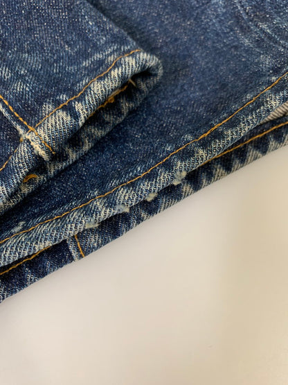 【中古品】【レディース】 Levi's リーバイス 60's DENIM PANTS 302 0117 VINTAGE 60年代 デニムパンツ ボトムス ジーンズ ボタン裏刻印 35 42TALON USA製 赤耳 Sタイプ ヴィンテージ 168-251027-kk-32-min サイズ：25 カラー：インディゴ 万代Net店