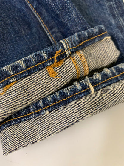 【中古品】【レディース】 Levi's リーバイス 60's DENIM PANTS 302 0117 VINTAGE 60年代 デニムパンツ ボトムス ジーンズ ボタン裏刻印 35 42TALON USA製 赤耳 Sタイプ ヴィンテージ 168-251027-kk-32-min サイズ：25 カラー：インディゴ 万代Net店