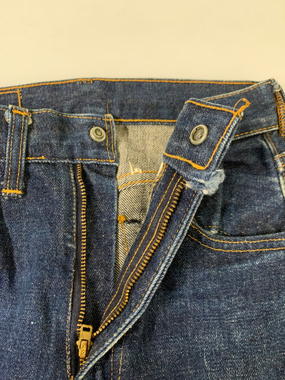 【中古品】【レディース】 Levi's リーバイス 60's DENIM PANTS 302 0117 VINTAGE 60年代 デニムパンツ ボトムス ジーンズ ボタン裏刻印 35 42TALON USA製 赤耳 Sタイプ ヴィンテージ 168-251027-kk-32-min サイズ：25 カラー：インディゴ 万代Net店