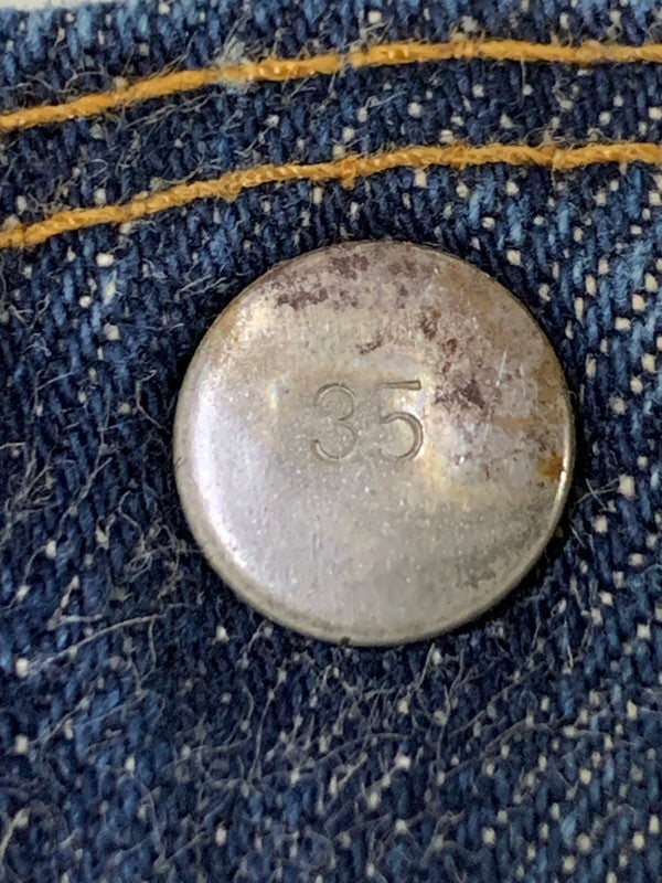 【中古品】【レディース】 Levi's リーバイス 60's DENIM PANTS 302 0117 VINTAGE 60年代 デニムパンツ ボトムス ジーンズ ボタン裏刻印 35 42TALON USA製 赤耳 Sタイプ ヴィンテージ 168-251027-kk-32-min サイズ：25 カラー：インディゴ 万代Net店