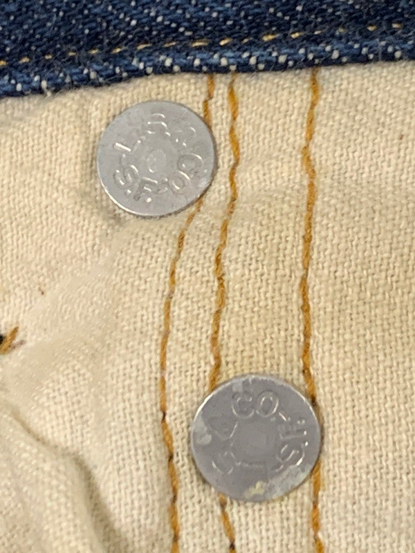 【中古品】【レディース】 Levi's リーバイス 60's DENIM PANTS 302 0117 VINTAGE 60年代 デニムパンツ ボトムス ジーンズ ボタン裏刻印 35 42TALON USA製 赤耳 Sタイプ ヴィンテージ 168-251027-kk-32-min サイズ：25 カラー：インディゴ 万代Net店