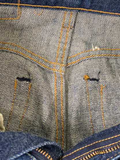【中古品】【レディース】 Levi's リーバイス 60's DENIM PANTS 302 0117 VINTAGE 60年代 デニムパンツ ボトムス ジーンズ ボタン裏刻印 35 42TALON USA製 赤耳 Sタイプ ヴィンテージ 168-251027-kk-32-min サイズ：25 カラー：インディゴ 万代Net店