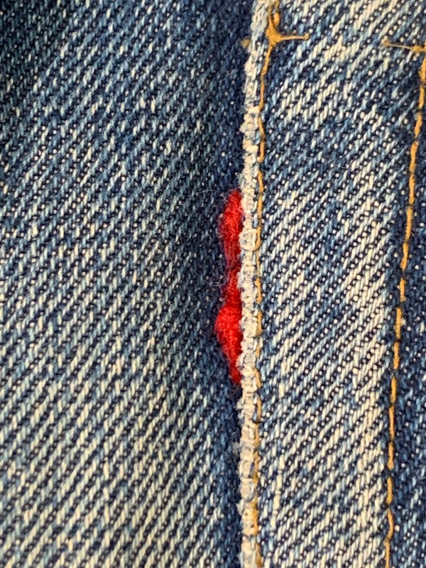 【中古品】【レディース】 Levi's リーバイス 60's DENIM PANTS 302 0117 VINTAGE 60年代 デニムパンツ ボトムス ジーンズ ボタン裏刻印 35 42TALON USA製 赤耳 Sタイプ ヴィンテージ 168-251027-kk-32-min サイズ：25 カラー：インディゴ 万代Net店