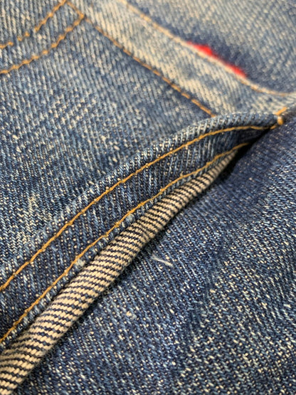 【中古品】【レディース】 Levi's リーバイス 60's DENIM PANTS 302 0117 VINTAGE 60年代 デニムパンツ ボトムス ジーンズ ボタン裏刻印 35 42TALON USA製 赤耳 Sタイプ ヴィンテージ 168-251027-kk-32-min サイズ：25 カラー：インディゴ 万代Net店