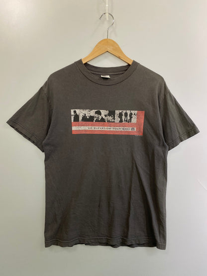 【現状渡し品】【メンズ】 U2 ELEVATION TOUR 2001 PRINT TEE 半袖 Ｔシャツ ロックバンド プリント ツアーＴ メンズ トップス 146-251024-em-47-min サイズ：M カラー：グレー 万代Net店