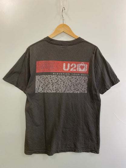 【現状渡し品】【メンズ】 U2 ELEVATION TOUR 2001 PRINT TEE 半袖 Ｔシャツ ロックバンド プリント ツアーＴ メンズ トップス 146-251024-em-47-min サイズ：M カラー：グレー 万代Net店