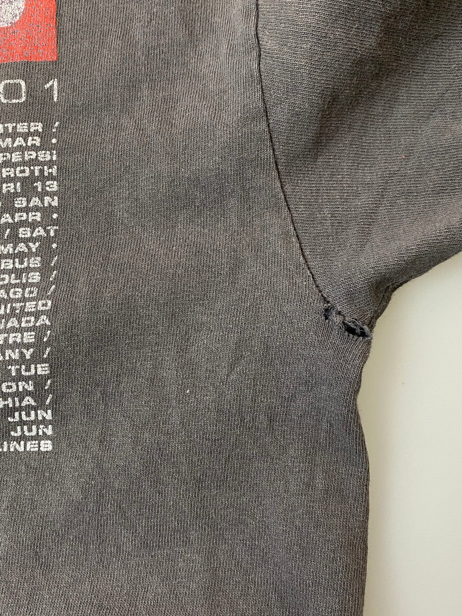 【現状渡し品】【メンズ】 U2 ELEVATION TOUR 2001 PRINT TEE 半袖 Ｔシャツ ロックバンド プリント ツアーＴ メンズ トップス 146-251024-em-47-min サイズ：M カラー：グレー 万代Net店