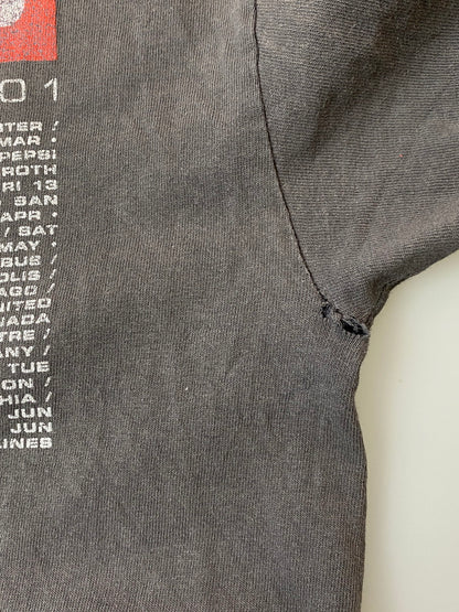【現状渡し品】【メンズ】 U2 ELEVATION TOUR 2001 PRINT TEE 半袖 Ｔシャツ ロックバンド プリント ツアーＴ メンズ トップス 146-251024-em-47-min サイズ：M カラー：グレー 万代Net店