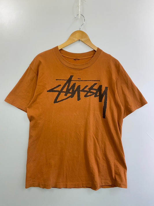 【現状渡し品】【メンズ】 OLD STUSSY オールド ステューシー 80S BEACH ROOTS TEE 半袖 Ｔシャツ メンズ トップス 142-251024-em-45-min カラー：オレンジ 万代Net店