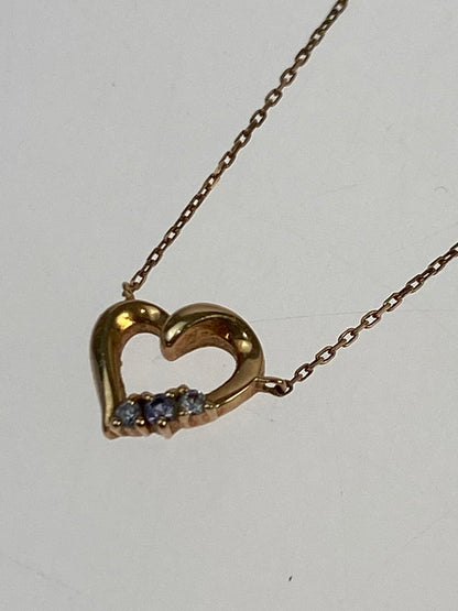 【中古品】【レディース】 canal4℃ カナルヨンドシー K10PG HEART MOTIF NECKLACE K10ピングゴールド ハートモチーフ ネックレス アクセサリー ジュエリー 193-251027-kk-04-min カラー：ピンクゴールド 万代Net店