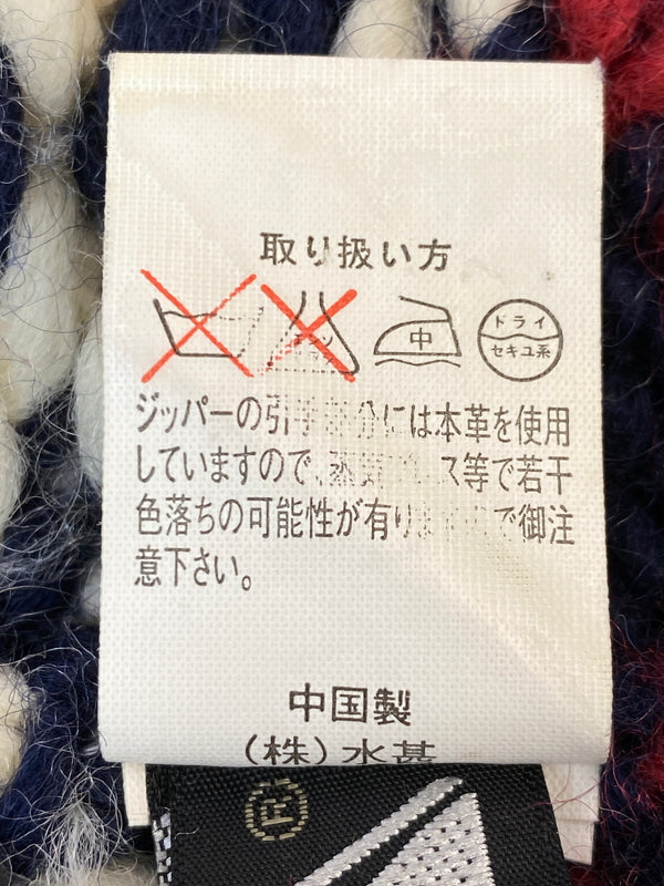 【中古品】【メンズ】 FIRST DOWN ファースト ダウン カウチンセーター ニット ジップ アウター 144-260922-hu-28-min サイズ：M カラー：ネイビー 万代Net店