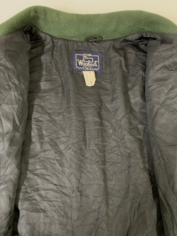 【現状渡し品】【メンズ】 WOOLRICH ウールリッチ 80's WOOL SHORT BLOUSON VINTAGE 80年代 ウール ショートブルゾン ライトアウター ジャケット 146-251027-kk-29-min サイズ：M カラー：グリーン 万代Net店