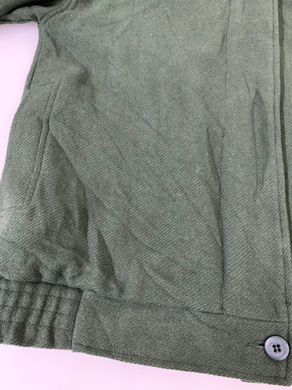 【現状渡し品】【メンズ】 WOOLRICH ウールリッチ 80's WOOL SHORT BLOUSON VINTAGE 80年代 ウール ショートブルゾン ライトアウター ジャケット 146-251027-kk-29-min サイズ：M カラー：グリーン 万代Net店