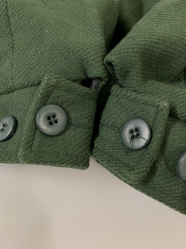 【現状渡し品】【メンズ】 WOOLRICH ウールリッチ 80's WOOL SHORT BLOUSON VINTAGE 80年代 ウール ショートブルゾン ライトアウター ジャケット 146-251027-kk-29-min サイズ：M カラー：グリーン 万代Net店