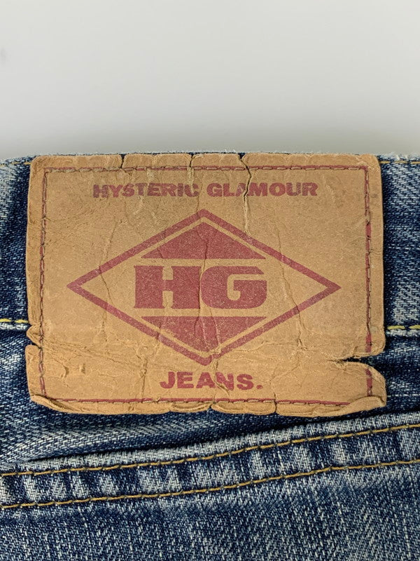 【現状渡し品】【メンズ】 HYSTERIC GLAMOUR ヒステリックグラマー STUDS DENIM PANT スタッズデニムパンツ ボトムス 151-251026-zi-11-min サイズ：32 カラー：インディゴ 万代Net店